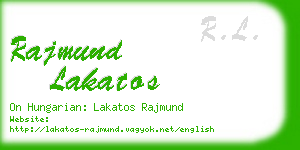 rajmund lakatos business card